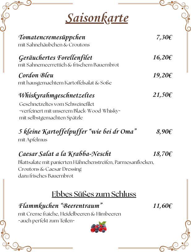 Saisonkarte September